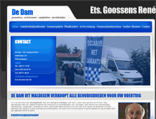 Tablet Screenshot of dedam-renegoossens.be